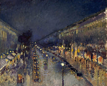 Charger l'image dans la galerie, Peinture par numéros Figured'Art Boulevard Montmartre, Effet de nuit - Pissarro