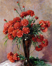 Charger l'image dans la galerie, Peinture par numéros Figured'Art Carnations in a silver vase - Abbott Fuller Graves