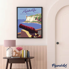 Charger l'image dans la galerie, Affiche vintage de Porto Rico