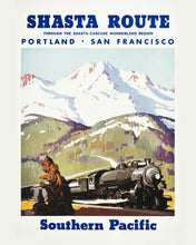 Charger l'image dans la galerie, Peinture par numéros Figured'Art Affiche vintage de la route Shasta