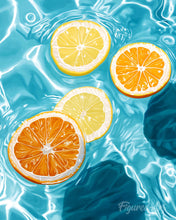 Charger l'image dans la galerie, Peinture par numéros Figured'Art Ondes Citronnées Ensoleillées