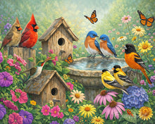 Charger l'image dans la galerie, Peinture par numéros Figured'Art Jardin du Chant des Oiseaux