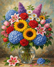 Charger l'image dans la galerie, Peinture par numéros Figured'Art Bouquet Élégant 1