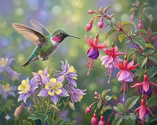 Charger l'image dans la galerie, Peinture par numéros Figured'Art Chuchotements du Colibri