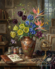Charger l'image dans la galerie, Peinture par numéros Figured'Art Floral Intemporel