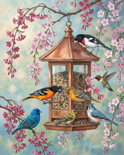 Charger l'image dans la galerie, Peinture par numéros Figured'Art Oiseaux et Fleurs de Cerisier