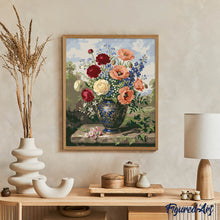 Charger l'image dans la galerie, Fleurs dans un Vase Bleu
