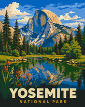 Charger l'image dans la galerie, Peinture par numéros Figured'Art Parc national de Yosemite, Half Dome - Californie