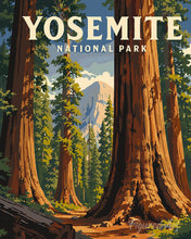 Charger l'image dans la galerie, Peinture par numéros Figured'Art Parc national de Yosemite, Mariposa Grove - Californie