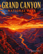 Charger l'image dans la galerie, Peinture par numéros Figured'Art Parc national du Grand Canyon, Falaises désertiques - Arizona