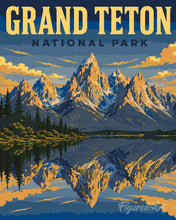 Charger l'image dans la galerie, Peinture par numéros Figured'Art Parc national du Grand Teton - Wyoming