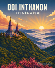 Charger l'image dans la galerie, Peinture par numéros Figured'Art Affiche de voyage Doi Inthanon