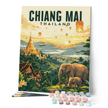 Charger l'image dans la galerie, Affiche de voyage Chiang Mai