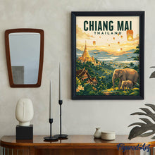 Charger l'image dans la galerie, Affiche de voyage Chiang Mai