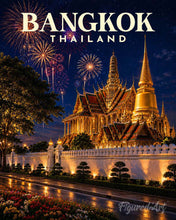 Charger l'image dans la galerie, Peinture par numéros Figured'Art Affiche de voyage Bangkok