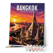 Charger l'image dans la galerie, Affiche de voyage Bangkok, le Temple de l'Aube