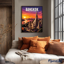 Charger l'image dans la galerie, Affiche de voyage Bangkok, le Temple de l'Aube