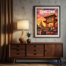 Charger l'image dans la galerie, Affiche de voyage Bangkok, les lumières de Chinatown