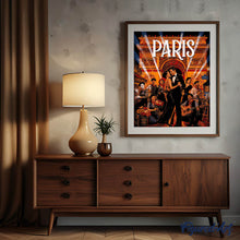 Charger l'image dans la galerie, Affiche de voyage Spectacle de cabaret de Paris
