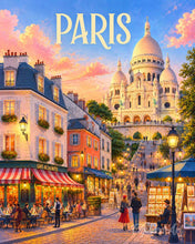 Charger l'image dans la galerie, Peinture par numéros Figured'Art Affiche de voyage Sacré-Cœur de Paris