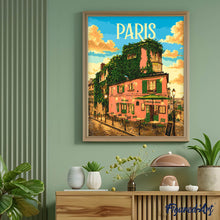 Charger l'image dans la galerie, Affiche de voyage Lueur de Montmartre