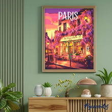 Charger l'image dans la galerie, Affiche de voyage Café Wisteria de Paris