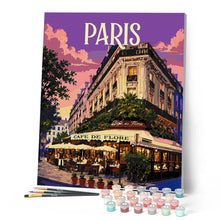 Charger l'image dans la galerie, Affiche de voyage Café de Flore