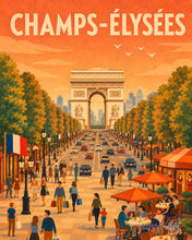 Charger l'image dans la galerie, Peinture par numéros Figured'Art Affiche de voyage Champs-Élysées