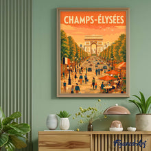 Charger l'image dans la galerie, Affiche de voyage Champs-Élysées