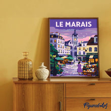 Charger l'image dans la galerie, Affiche de voyage Le Marais