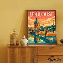Charger l'image dans la galerie, Affiche de voyage Pont du canal de Toulouse