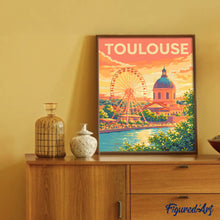 Charger l'image dans la galerie, Affiche de voyage Grande roue de Toulouse