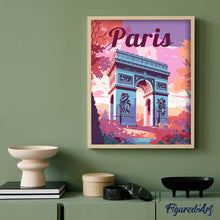 Charger l'image dans la galerie, Affiche de voyage Arc de Triomphe de Paris