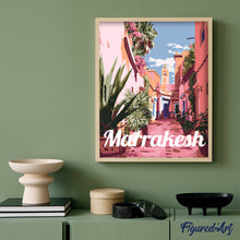 Charger l'image dans la galerie, Affiche de voyage Vieille ville de Marrakech