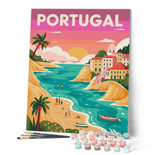 Charger l'image dans la galerie, Affiche de voyage Côte océanique du Portugal