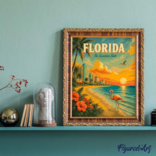 Charger l'image dans la galerie, Affiche vintage de la Floride - The Sunshine State