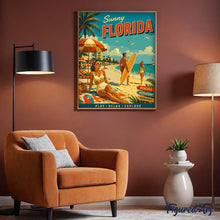 Charger l'image dans la galerie, Affiche vintage de la Floride ensoleillée