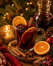 Charger l'image dans la galerie, Peinture par numéros Figured'Art Vin chaud de Noël