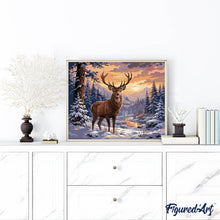 Charger l'image dans la galerie, Cerf majestueux en Hiver