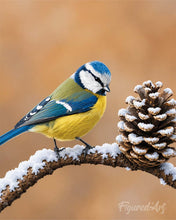 Charger l'image dans la galerie, Peinture par numéros Figured'Art Mésange bleue