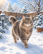 Charger l'image dans la galerie, Peinture par numéros Figured'Art Chat dans la neige