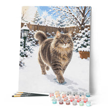 Charger l'image dans la galerie, Chat dans la neige