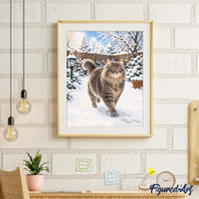 Charger l'image dans la galerie, Chat dans la neige