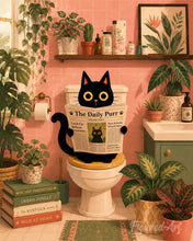 Charger l'image dans la galerie, Peinture par numéros Figured'Art Gazette des chats