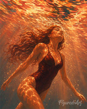 Charger l'image dans la galerie, Peinture par numéros Figured'Art Lueur sous-marine