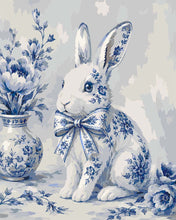 Charger l'image dans la galerie, Peinture par numéros Figured'Art Petit Lapin style Delft