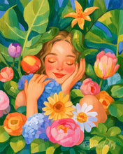 Charger l'image dans la galerie, Peinture par numéros Figured'Art Enfant fleur