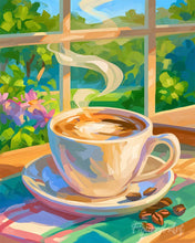 Charger l'image dans la galerie, Peinture par numéros Figured'Art Café et soleil