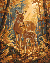 Charger l'image dans la galerie, Peinture par numéros Figured'Art Biche et Faon dans la Clairière