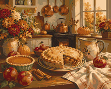 Charger l'image dans la galerie, Peinture par numéros Figured'Art Cuisine d'Automne et Tartes Maison